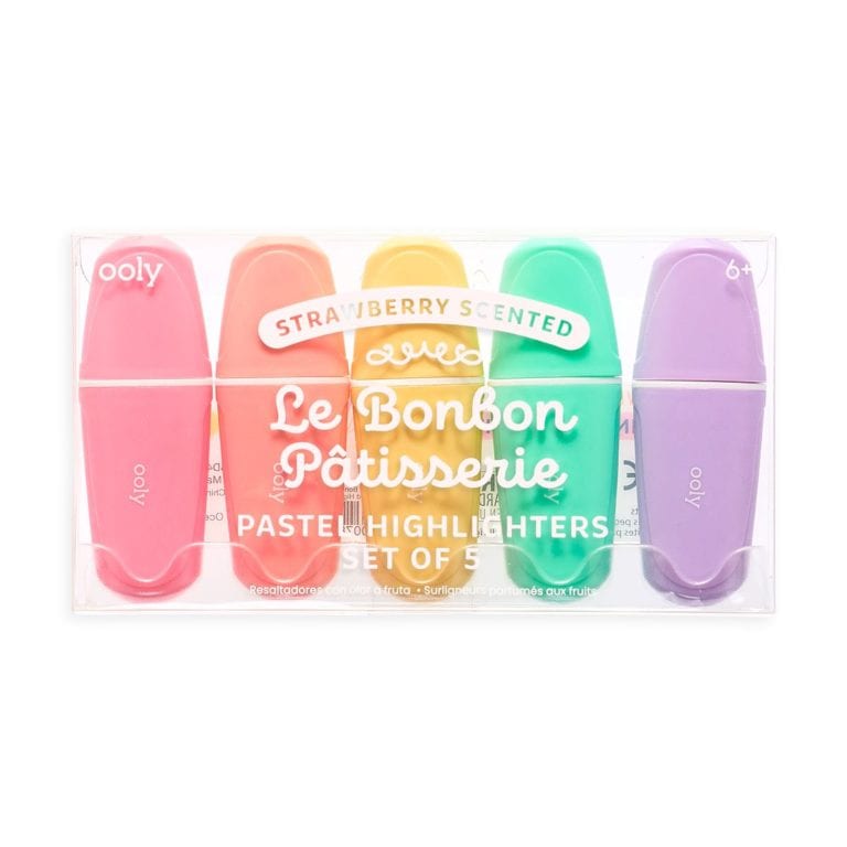 Jordgubbsdoft Highlighters Le Bonbon Pâtisserie Pastell Set